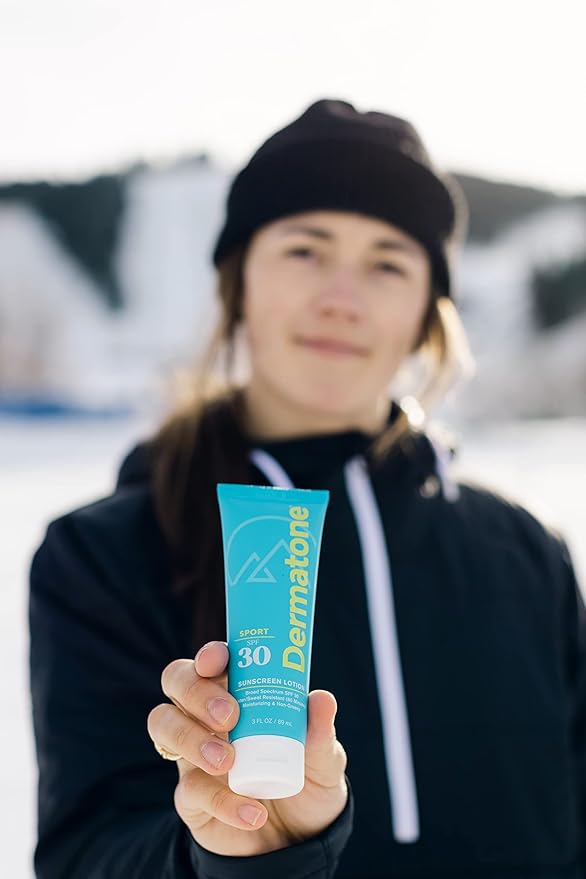 Dermatone Sport Sunscreen Lotion SPF 30 | Water/Sweat Resistant (80 min) | Oxybenzone and Octinoxate Free Sunscreen for Body and Face | Moisturizing | Spectrum UVA/UVB Protection SPF Lotion | 3oz