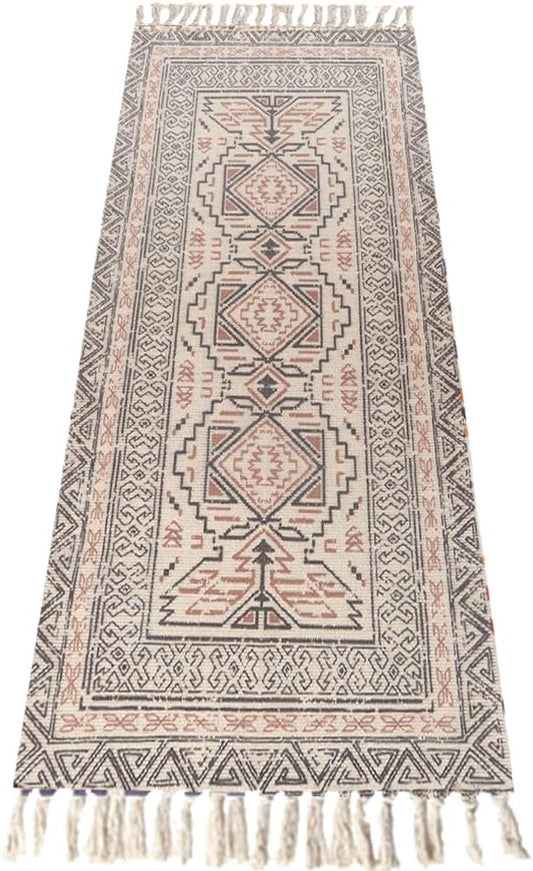 Cifupy Handmade Organic Yoga Mat made with Organic Cotton Yoga Mat - Non Slip Hand-Woven Foldable Yoga Rug Provides Excellent Comfort, Traction & Support for Indoor & Outdoor Use - 24 x 72 Inches