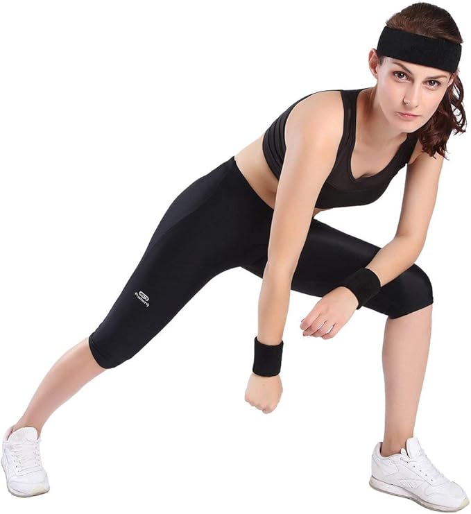 ONUPGO Sweatband Headbands for Men & Women -12PCS Sports Headbands Moisture Wicking Athletic Cotton Terry Cloth Headband for Tennis,Basketball,Football,Gym,Working Out