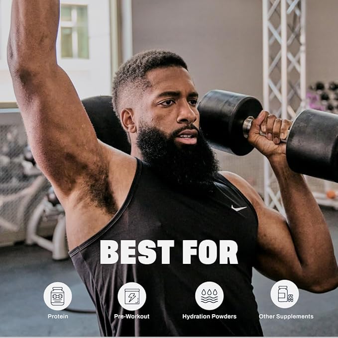 BlenderBottle Shaker Bottle Pro Series Perfect for Protein Shakes and Pre Workout, 24-Ounce, Black/Clear