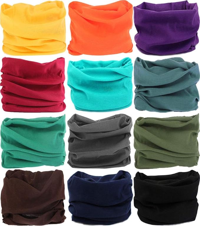 Headband Neck Gaiter Head Wrap Headwear Face Mask Magic Scarf Bandana for Men and Women