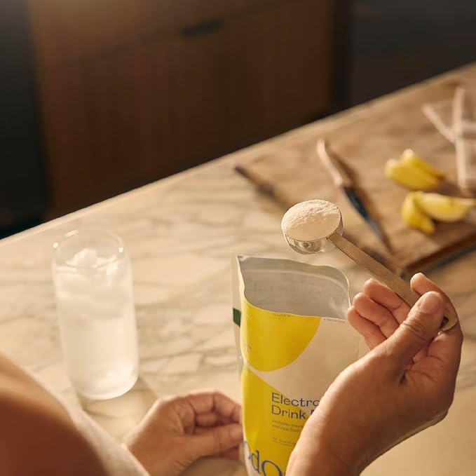 Organic Hydration Electrolyte Drink Mix, Certified Organic Hydration Powder, Non-GMO, Biochecked Glyphosate Free, Low Sugar, Lemonade Flavor, No Artificial Flavors, 20 Servings