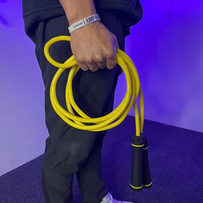 Elevate Gravity Heavy Rope - 3m, 10mm PVC - Boost Muscle, Cardio & Strength - Smooth Bearings - Ideal Indoor/Outdoor & Weight Loss.