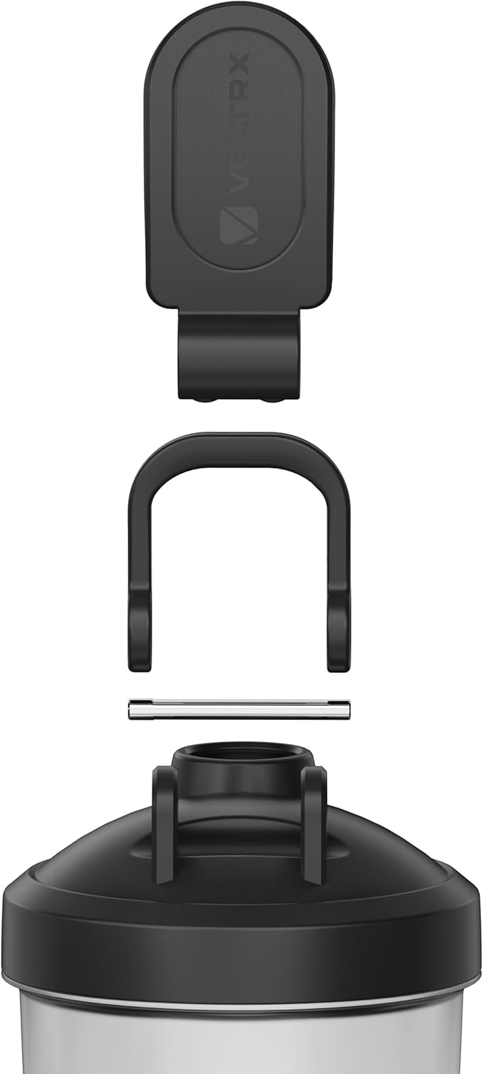 VOLTRX Premium Electric Protein Shaker Bottle, Made with Tritan - BPA Free - 24 oz Vortex Portable Mixer Cup/USB C Rechargeable Shaker Cups for Protein Shakes