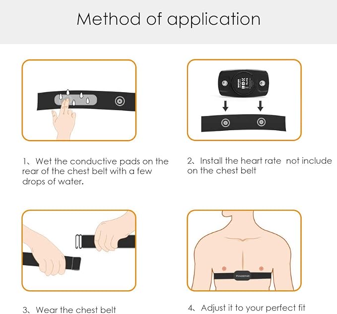 XUXIN Heart Rate Monitor Chest Strap Replacement Compatible with Wahoo Tickr Polar H10 H9 H7 Garmin HRM Coospo Waist Trimmer Exercise Belt Chest Strap