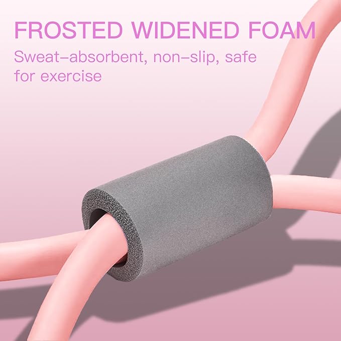 Figure 8 Fitness Resistance Bands with Handles - 4-Piece Set for Full-Body Workouts - Ideal for Strength Training, Physical Therapy, and Home Gym