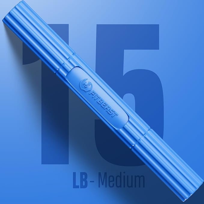 FitBeast Flex Therapy Bar, Tennis Elbow Therapy Bar - Ideal for Relieve Tendonitis Pain & Improve Grip Strength, Fitness Resistance Bar for Golfers Elbow & Tendinitis, Twist Bar for Physical Therapy