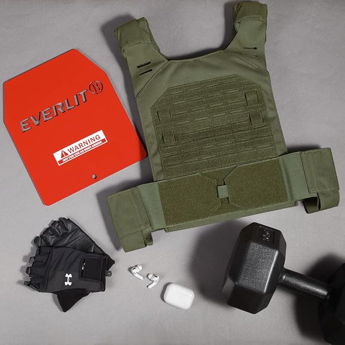 EVERLIT Adjustable Weighted Vest 14 Lbs/ 20 Lbs, Weight Included, for Body Weight Training Fitness Workout Running for Men Women