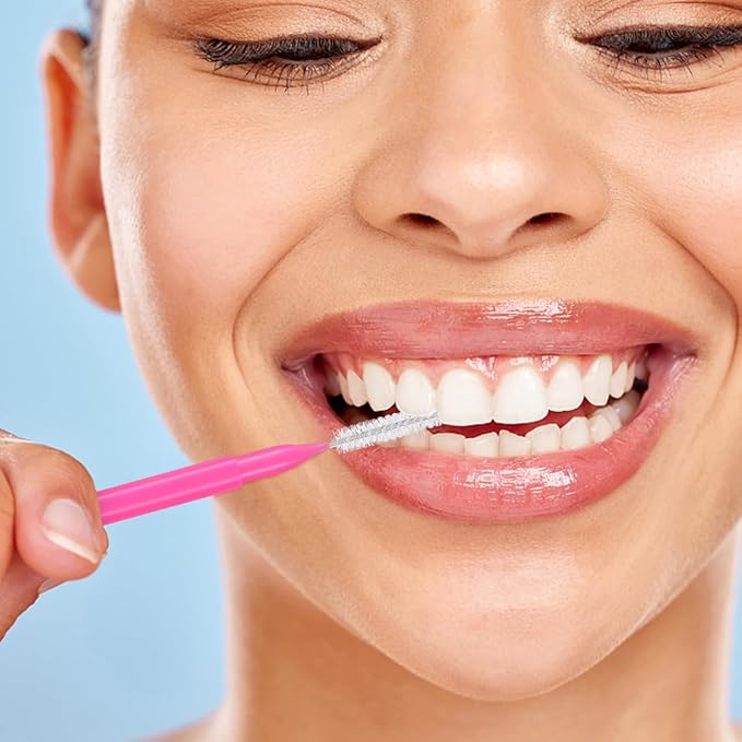 100PCS Braces Brushes Interdental Brushes Braces Flossers Braces Brush for Cleaner Toothpick Dental Flossing Head Oral Flosser Dental Picks for Teeth Cleaning(5colors)