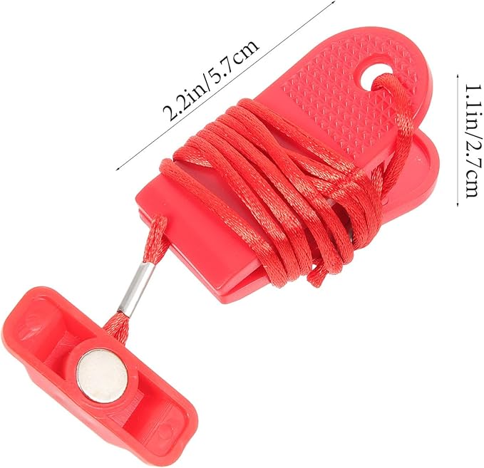 Treadmill Universal Safety Key Treadmill Magnet Lock Fitness Replacement Kit Sports Treadmill Emergency Stop for Running Machine Accessories Red