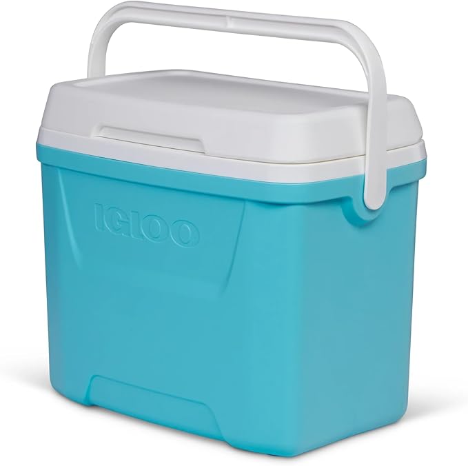 Igloos Cooler Hard-Sided Ice Chest, Insulated Portable Cooler, Heavy-Duty, Leak-Resistant Lid, Lightweight Ergonomic Handle