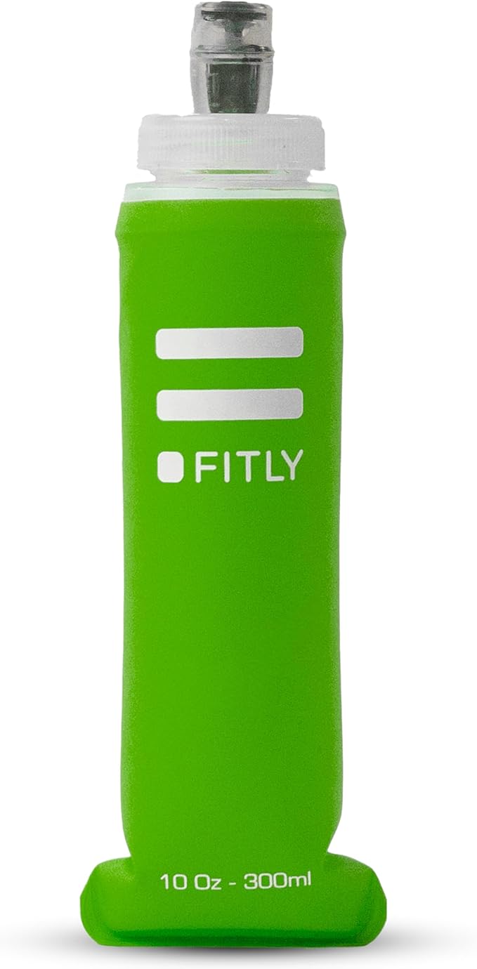 Soft Flask - Shrink As You Drink Soft Water Bottle for Hydration Pack - Folding Water Bottle Ideal for Running, Hiking, Cycling, Climbing & Rigorous Activity