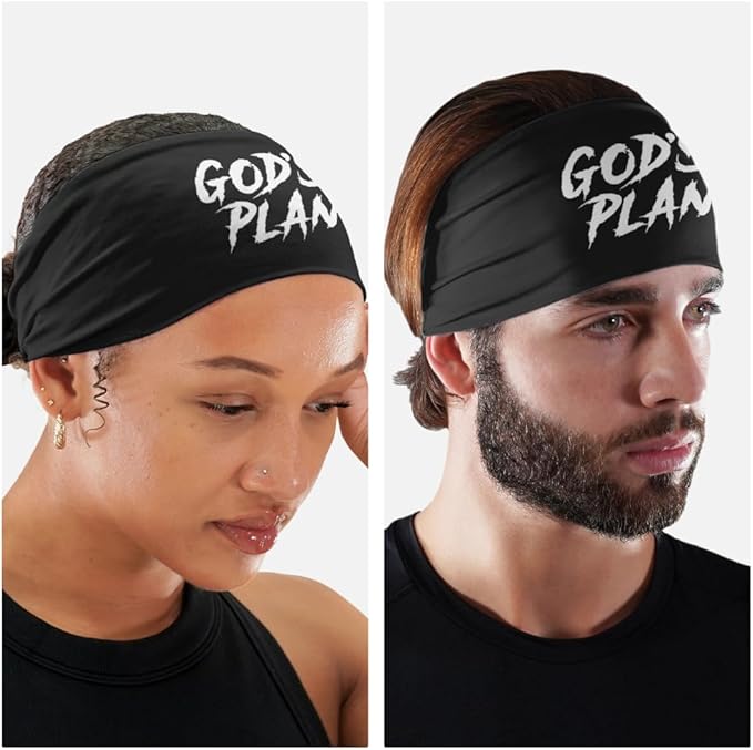 SLEEFS Sweat Bands Headbands Men & Women - Cooling Sports Mens Headband for Running, Football, Basketball, Cycling, Workout - Sweat Moisture Wicking Head Band Stretch Fit, Non-Slip Design - One Size