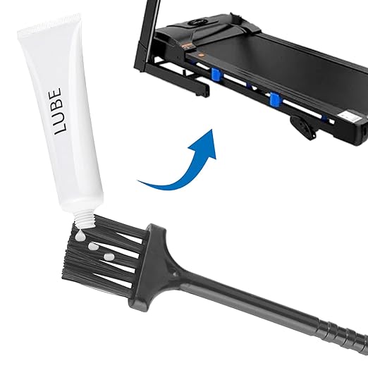 Fitness Treadmill Tube of Tread Belt Deck Lube for Spirit Sole Fitness Treadmill, Silicone Lubricant Oil Maintenance Lubricant p/n N020001, with Cleaning Cloth and Brush (1 Pack)