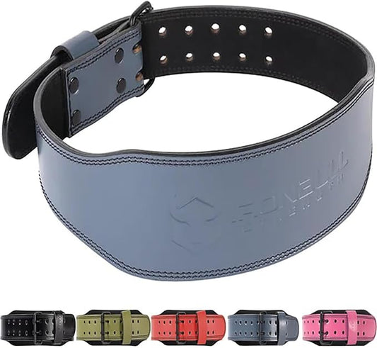 7mm Leather Weight Lifting Belt (IPF, USAPL, USPA, IPL USAW & IWF Approved) - 4" to 2” Tapered Premium Weightlifting Belt for Olympic Lifting, Powerlifting, Cross training, Gym, Workout & Weight Training - Weightlifting Belts for Men and Women