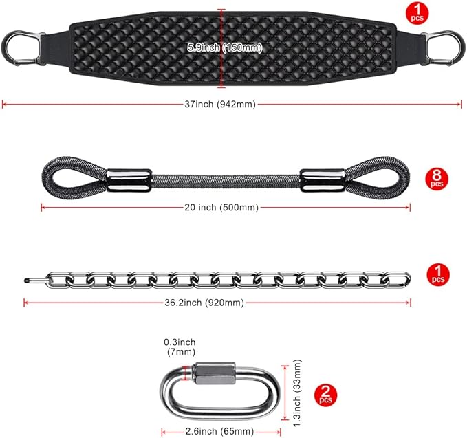 Dolibest Pull-Up Assistance Bands,Heavy Duty Multi-Function Resistance Bands for Chin-up, Dipping Belt for Weight Lifting, Stretch Resistance Bands, Suitable for Men and Women (600LB)