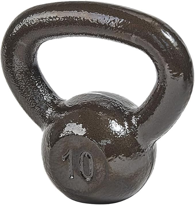 Cast Iron Kettlebell Weights for Home Gym, Heavy Duty Strength Training, Workout Equipment for HIIT, Functional Fitness