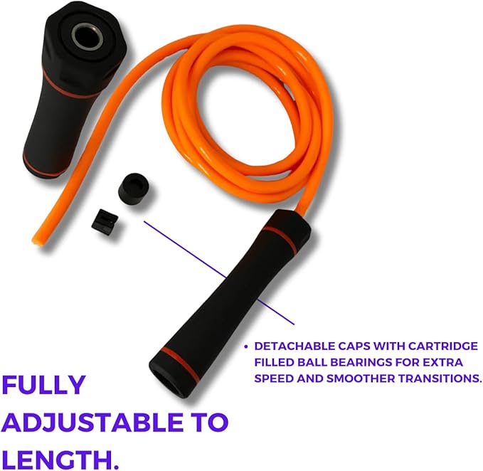 Elevate Gravity Heavy Rope - 3m, 10mm PVC - Boost Muscle, Cardio & Strength - Smooth Bearings - Ideal Indoor/Outdoor & Weight Loss.