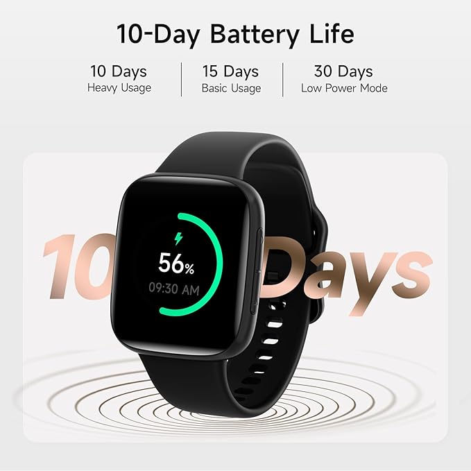 Smart Watch for Men Women, 1.85" AMOLED Screen Smartwatch Compatible iPhone/Samsung/Android (Answer/Make Call), 100+ Sport Modes Fitness Tracker with Heart Rate/SpO2/Sleep Monitor 3ATM Waterproof