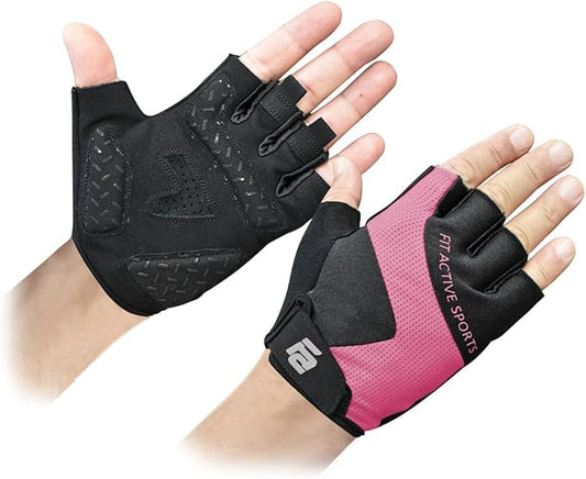 Fit Active Sports Max Grip Weight Lifting Workout Gloves for Gym Lifting, Biking, Fitness Training | Lightweight, Breathable, Non Slip | Men and Women