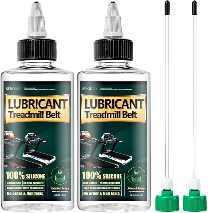 Silicone Treadnmill Belt Lubricants/Lubes, High Temperature Resistant and Stable Lubricant,with Hard Application Tubes and Precision Screw Caps for Easy Use
