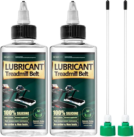 Silicone Treadnmill Belt Lubricants/Lubes, High Temperature Resistant and Stable Lubricant,with Hard Application Tubes and Precision Screw Caps for Easy Use