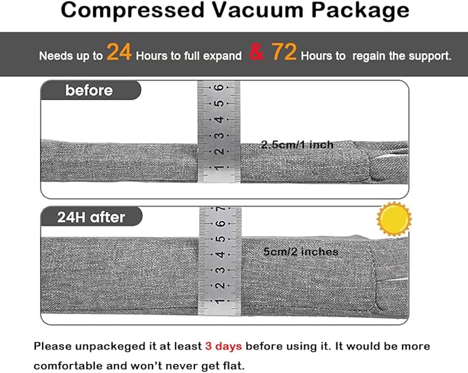 Loveboat Washable Bench Cushion, Non-Slip Bench Pad for Shoe Storage, Window, Piano, Dining 36"x14"x2" Milky White