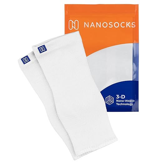 Compression Socks for Women & Men (1 Pair) - BEST Ankle Brace Support Sleeve for Neuropathy, Plantar Fasciitis, Diabetic Foot Nerve Pain Relief - Toeless (Medium, White)