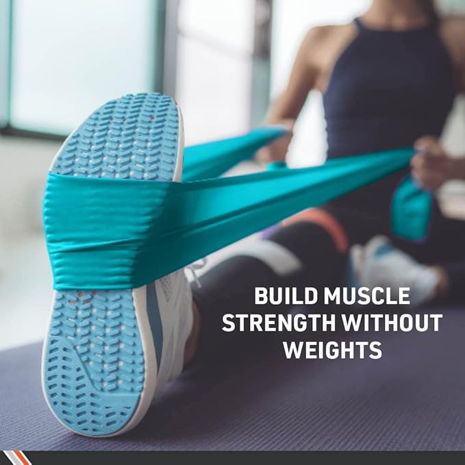 Body Sport Exercise Band, 25 yd. x 4 in. Roll - Home & Gym Fitness Equipment for Stretching, Strength Training & Physical Therapy