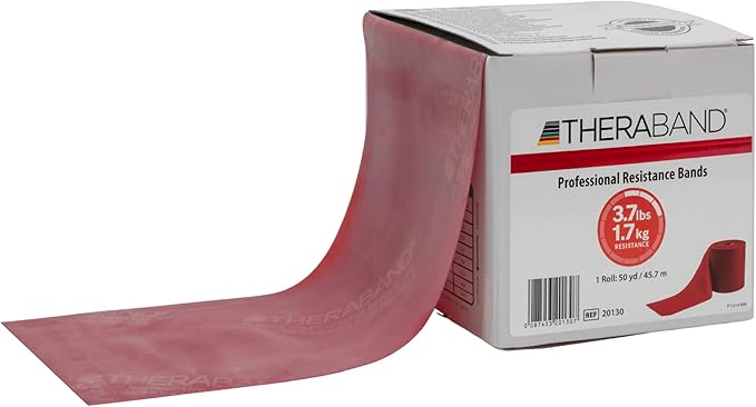 THERABAND Resistance Band, Black, Special Heavy, 50-Yard Roll, Latex Elastic Band for Exercise
