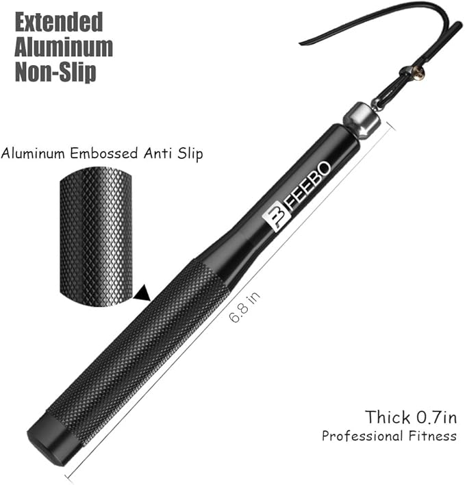 feebo High Speed Jump Rope with Double Ball Bearing, Adjustable Tangle-Free Jumping Rope with 2 Speed Rope & Aluminum Non-Slip Grip, Weighted Skipping Rope for Double Unders,Boxing, MMA, Fitness