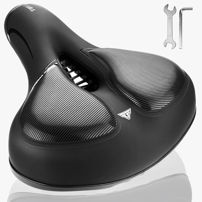 Comfortable Bike Seat Soft Bike Saddle for Men Wide Bicycle Seat for Women Gel Bicycle Seat Cushion