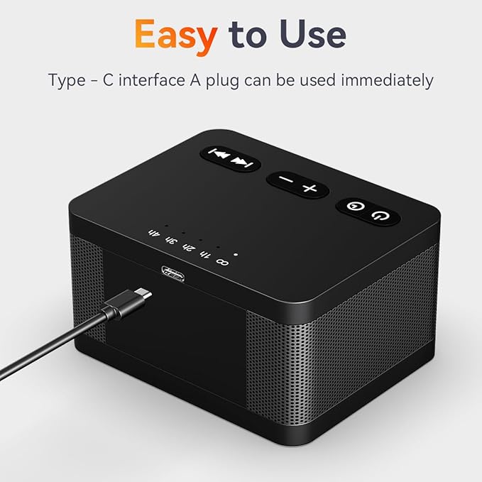 Sound Machine White Noise Machine with 30 Soothing Sounds 36 Levels Volume 5 Timers and Memory Function Effectively Blocks Noise Ideal Sleep Machine for Baby Kids Adults… (Black)