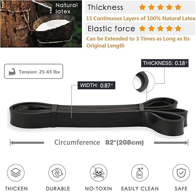 Pull-Up Bands - Resistance Bands for Women's Workout - Perfect for Gym & Home