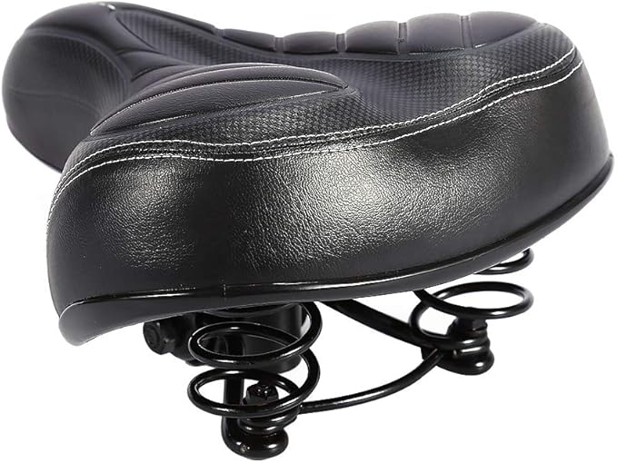 Bike Saddles, Outdoor Mountain MTB Road Bike Wide Big Bum Bike Cushion Pad Gel Cruiser Extra Comfort Sporty Soft Pad Saddle Cover Cushion Seat