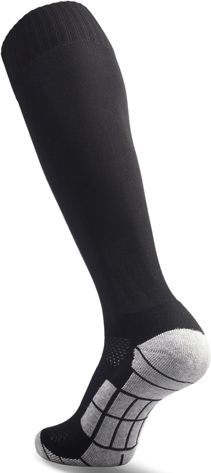 CWVLC Soccer Socks (1/3/5 pairs) Team Sport Knee High Socks for Adult Youth Kids