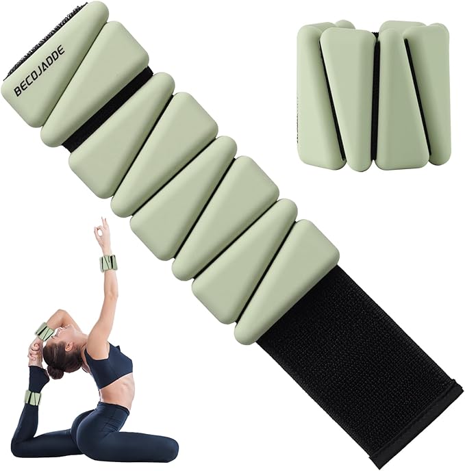 Ankle Weights Set of 2 (1 lb/2 lb/3 lb Each) Adjustable Wrist Weights for Women Men Wearable Arm Leg Weight for Pilates, Running, Walking, Workout, Yoga