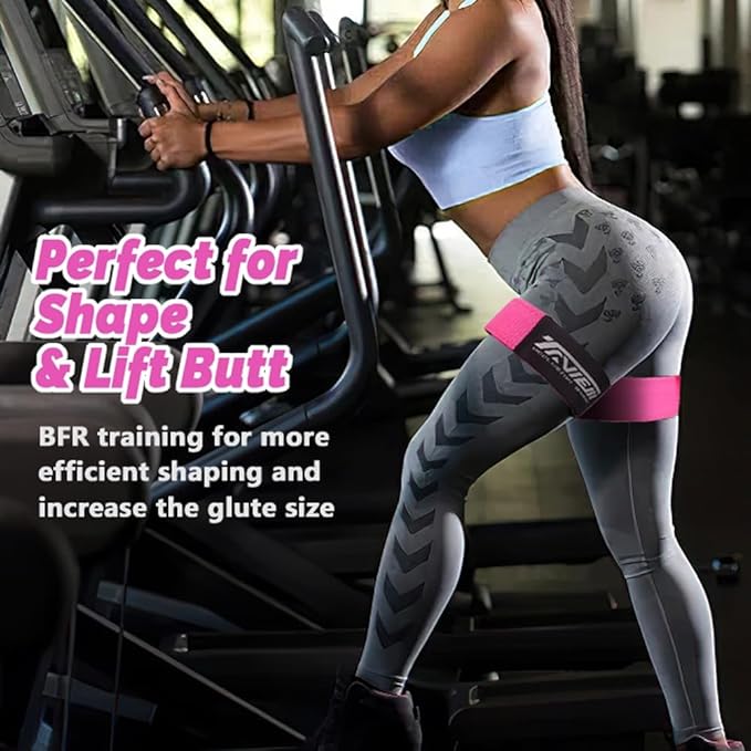 Occlusion Bands for Women Glutes & Hip Building, Blood Flow Restriction Bands BFR Bundle Booty Bands, Best Fabric Resistance Bands for Exercising Your Butt, Squat, Thigh, Fitness