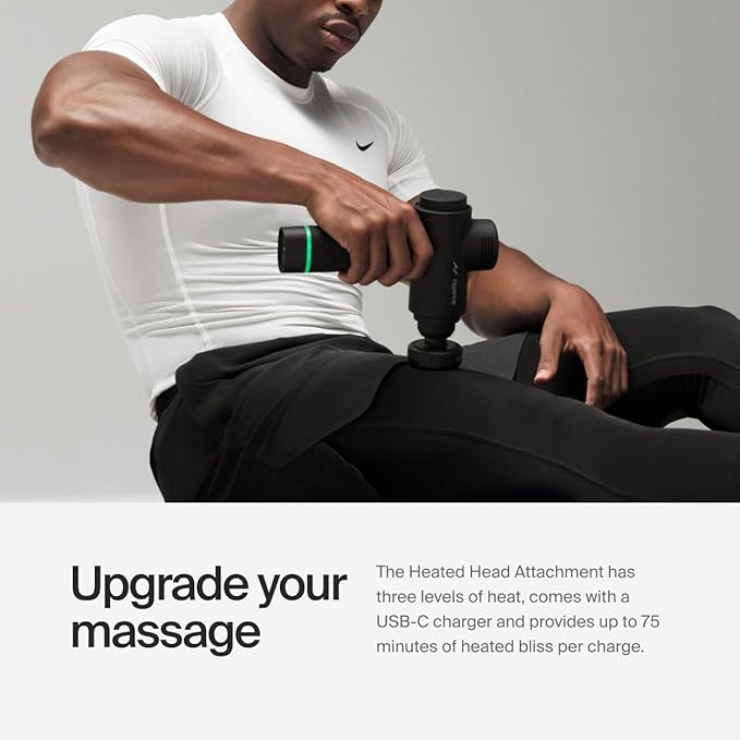 Hyperice Hypervolt Heated Head Attachment – Compatible with All Hypervolt Models – Relax and Loosen Sore and Tight Muscles - FSA and HSA