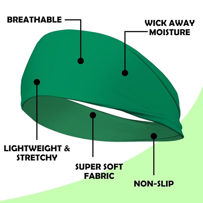 Lotus78, Pack of 8 Wide Headbands for Women Non Slip, Fashionable Sports Hair Bands for Women's Hair, Soft Elastic Stretchy Head Bands, Yoga Workout Headbands for Women Daily Fashion(Smile icon)