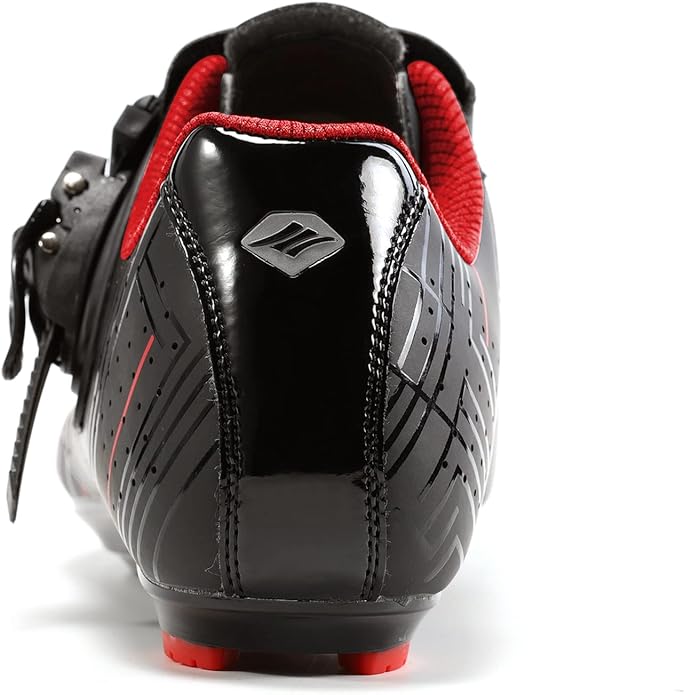 Santic Men's Cycling Shoes Road Cycling Riding Shoes Road Bike Shoes with Buckle- Roadway New