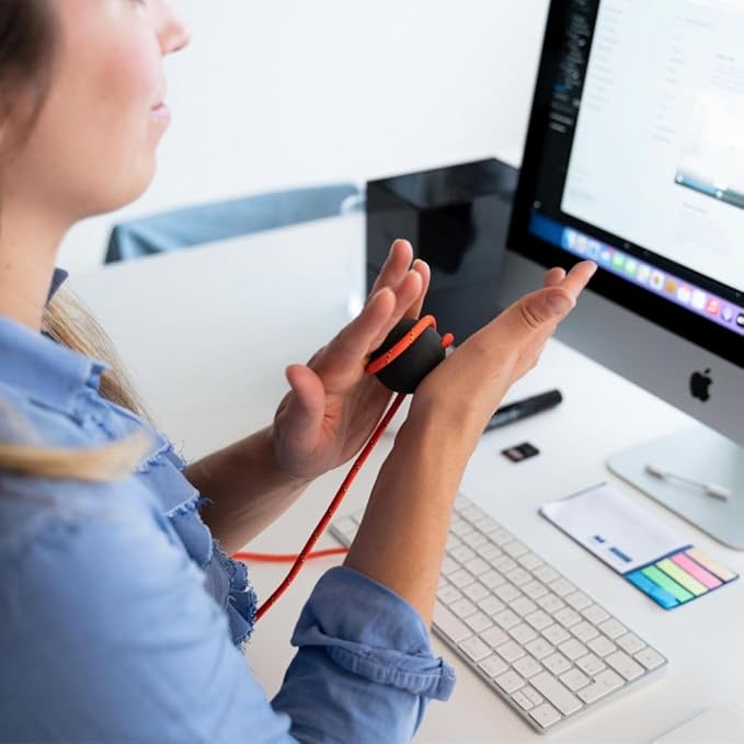 Tiger Tail Tiger Ball 1.7 Foam Roller Ball + 50”+ Corded Rope – Deep Tissue Massage Ball: Feet, Legs, Neck, Back – Trigger Point Massage Therapy – Relieve Muscle Soreness – Muscle Recovery