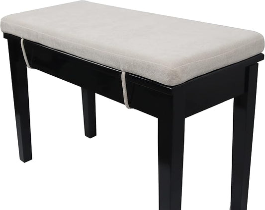 Loveboat Washable Bench Cushion, Non-Slip Bench Pad for Shoe Storage, Window, Piano, Dining 48"x12"x2" Milky White