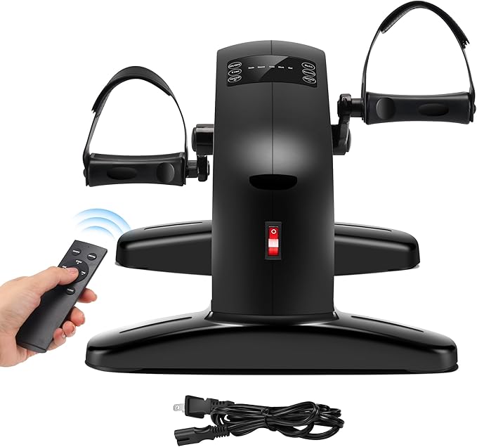 Electric Pedal Exercicser mini Motorized Exercise Bike for Leg and Arm Low Impact Exercise