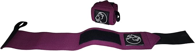 Premium Wrist Wraps for Weightlifting, BMG Premium 18” Wrist Wraps (pair) with Thumb Loop, Sturdy and Comfortable
