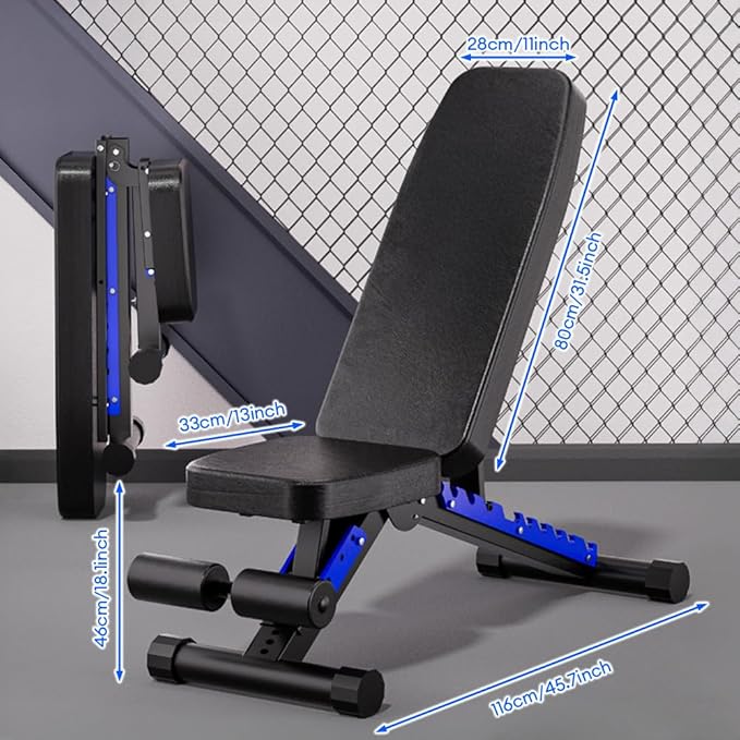 Adjustable Bench, Professional Weight Bench, Incline Flat Decline Sit Up Bench,Dumbbell Stool
