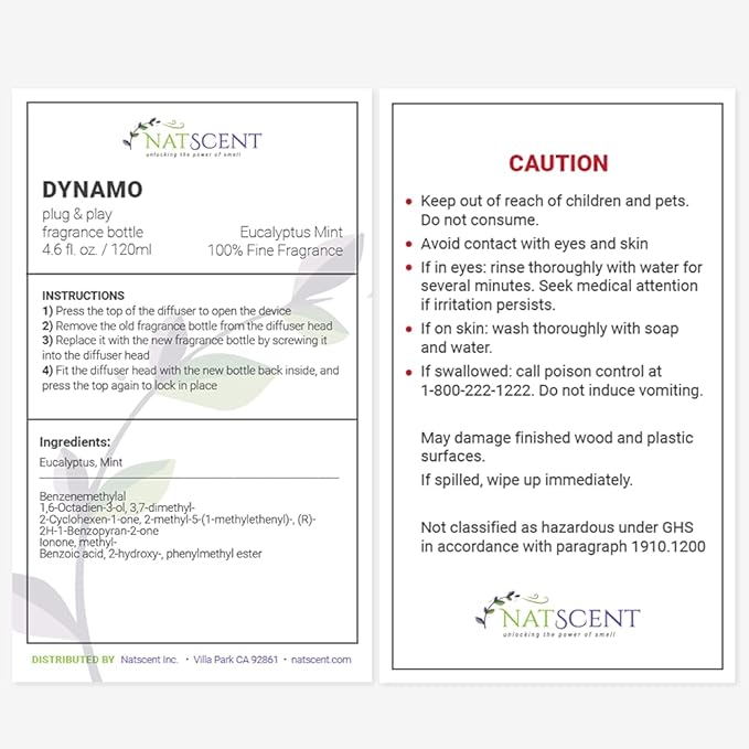 Eucalyptus Mint Essential Oils for Diffusers for Home, Nature-Based Eucalyptus Essential Oil, Long-Lasting & Family-Friendly Diffuser Oils Scents, IFRA Certified, Cold Air & Ultrasonic-4 oz