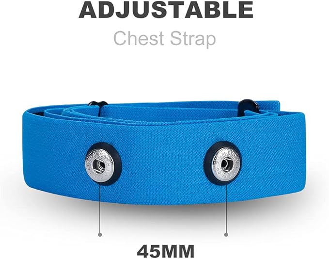 Heart Rate Monitor Replacement Chest Strap Compatible with Polar H10 H9 H7 H1 Wahoo Tickr Garmin Chest Belt