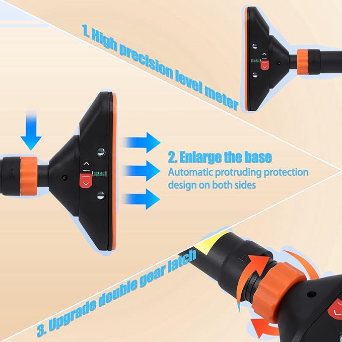 Pull Up Bar for Doorway - Adjustable No Screws Chin Up Bar for Home Gym, 440 LBS Max Load, with Level Meter & Anti-Slip Design for Strength Training