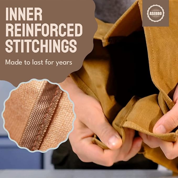 Waxed Canvas Lunch Bag – Reusable Insulated Paper Bag-Style Lunchbox for Adults – Leakproof & Durable Sack Lunch Box for Work, Picnic & Travel – Stylish Brown Bag Cooler with Shoulder Strap